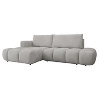 ECKSOFA Soffi, Seite: Links - Schwarz/Grau, Holz/Kunststoff (283/166cm) - MIRJAN24