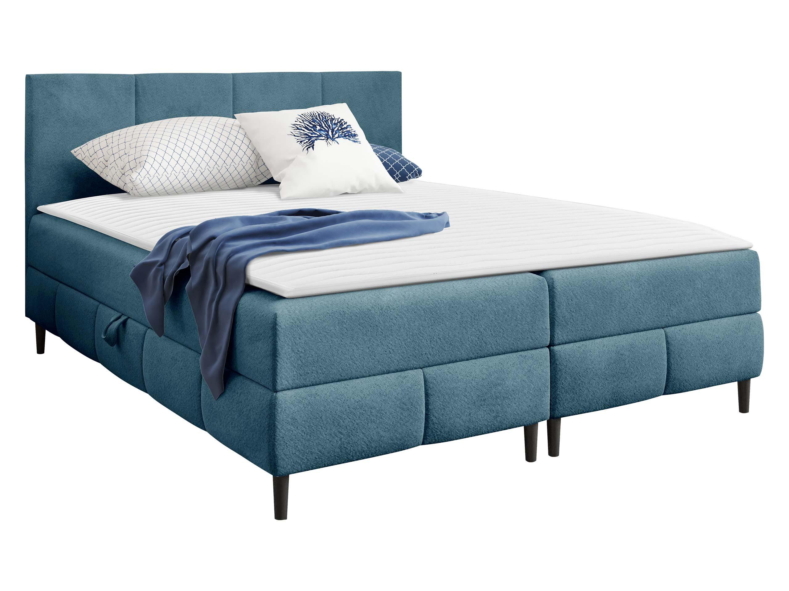 BOXBETT Box Best 2 - H3 - Blau/Schwarz, Holz/Holzwerkstoff (160/200cm) - MIRJAN24