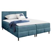 BOXBETT Box Best 2 - H3 - Blau/Schwarz, Holz/Holzwerkstoff (160/200cm) - MIRJAN24
