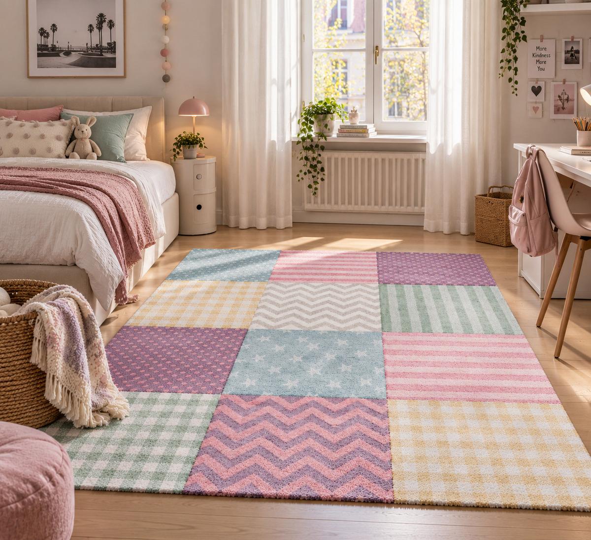 KINDER UND JUGEND TEPPICH MAUI STERNE - Multicolor, Textil (80/150cm) - Pergamon