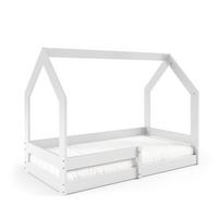 KINDERBETT FLORA 80x160 cm Weiß - Weiß, Holz (80/160cm) - MASSENO