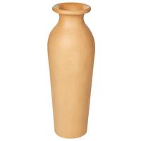 DEKOVASE Terrakotta orange Muar - Orange, Stein (60cm) - Beliani