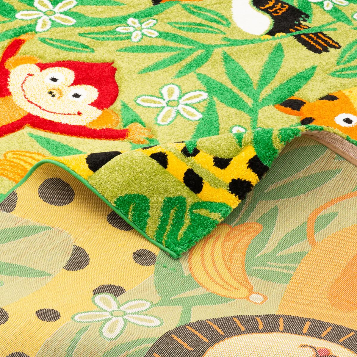 KINDER TEPPICH MAUI KIDS SAFARI - Grün, Textil (120/170cm) - Pergamon