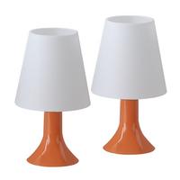 TISCHLEUCHTE Naumov (2er-Set) - Orange, Kunststoff (24.5/9/13cm) - Nettlife