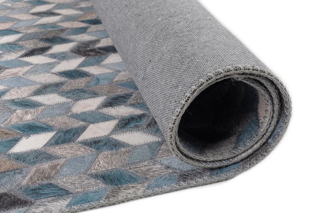 KURZFLORTEPPICH Serena 50x80 cm - Blau, Textil (50/80cm) - Gino Falcone