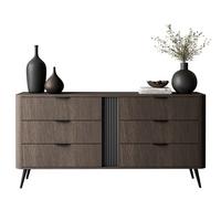 KOMMODE TWILIGHT 6S mit Schubladen - Eichefarben, Holzwerkstoff (163/81/38cm) - Lookway