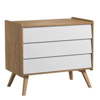 KINDERKOMMODE Eiche und Weiß - Weiß, Holzwerkstoff (100/90/59cm) - Petits-meubles