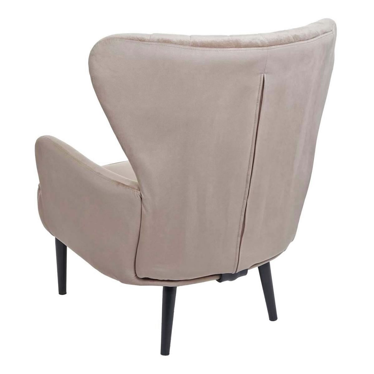LOUNGE-SESSEL taupe - Taupe, Textil (75/87/75cm) - MCW