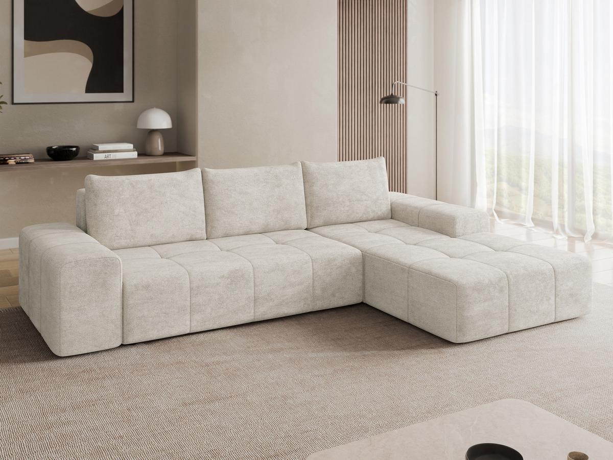 ECKSCHLAFSOFA Tonseo L, Seite: Rechts - Schwarz/Sahara, Holz/Kunststoff (275/173cm) - MIRJAN24