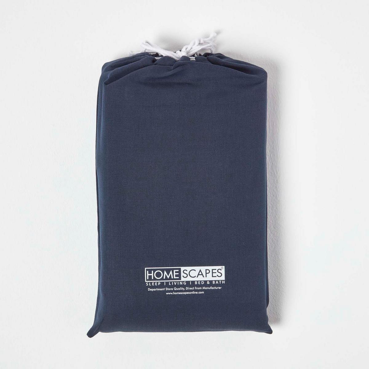 LEINEN-SPANNBETTLAKEN Babybett im 2er-Set, 60/120 cm - Blau, Textil (60/120cm) - Homescapes