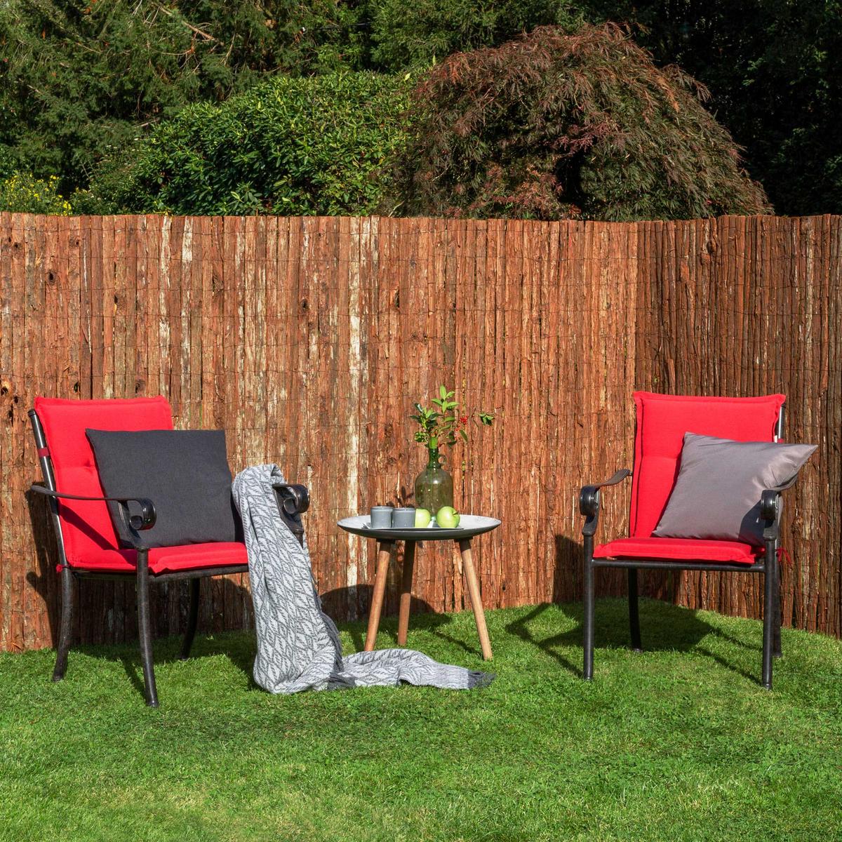 SICHTSCHUTZZAUN SolVision R63 150/300 cm Rinde - Naturfarben, Kunststoff (300/150cm) - Sol Royal