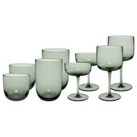 KOMPLETT-GLÄSER-SET Like Glass Sage 8-tlg. - Grün, Glas - like.Villeroy & Boch