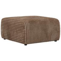 POUF NESSARO - Braun Cord - Schwarz/Braun, Kunststoff/Textil (87/44/96cm) - MKS