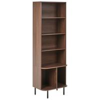BÜCHERREGAL mit 6 Ebenen 180 cm Dunkelbraun Bradley - Dunkelbraun, Holzwerkstoff (60/180/40cm) - Beliani