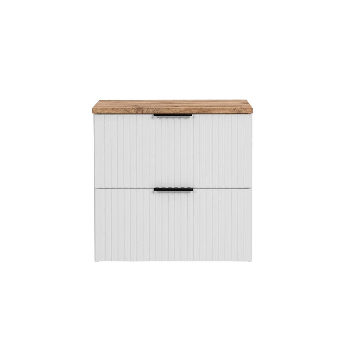 WASCHTISCHUNTERSCHRANK 60.6cm Adriel Weiß - Weiß, Holzwerkstoff (60.6/59/46cm) - Petits-meubles