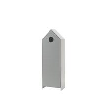 REGALSCHRANK Kania 58x37x171 MDF+Holzwerkstoff Weiß /Grau - Weiß/Grau, Holzwerkstoff (58/171/37cm) - 58aufmkessel