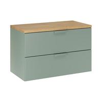 WASCHTISCHUNTERSCHRANK 80.6cm Oria Grün - Grün, Holzwerkstoff (80.6/50/46.5cm) - Petits-meubles