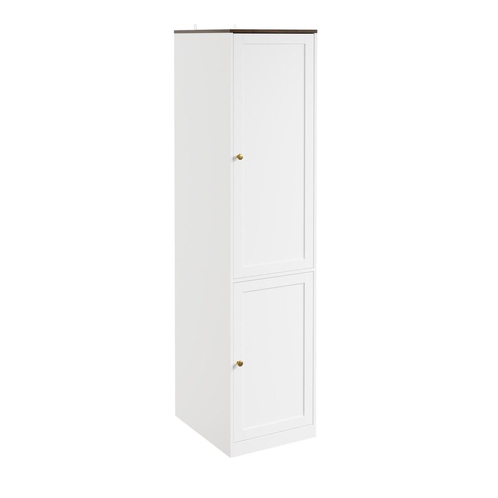 SoBuy KLEIDERSCHRANK mit Kleiderstange und 2 Türen Weiß 45x55x187cm online kaufen ➤ mömax