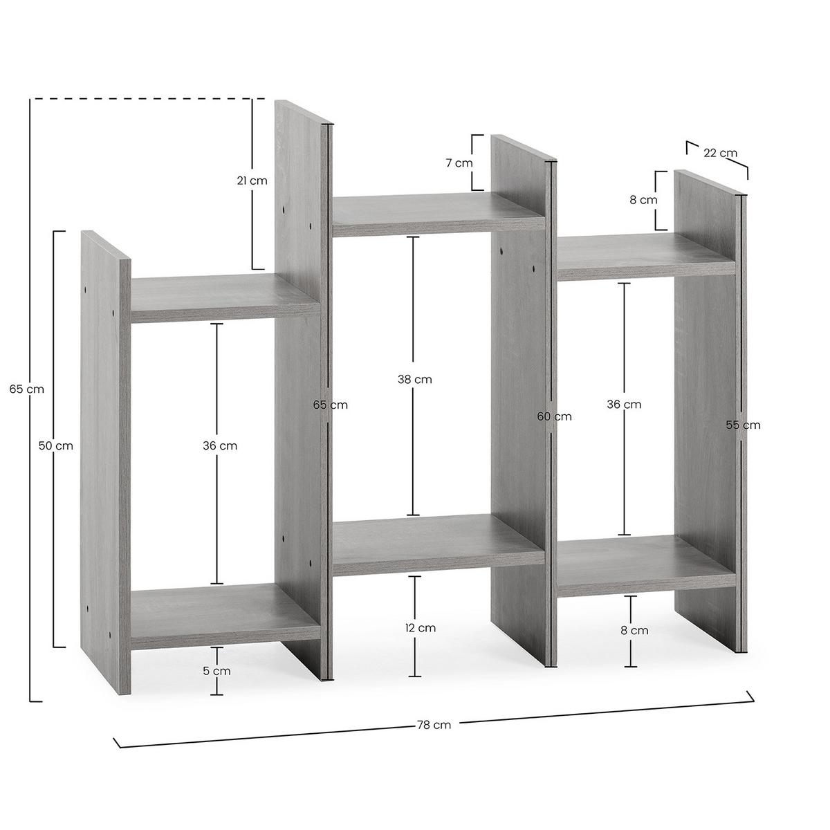 REGAL Feroe 3 fächern Eichenfarbe - Honigeiche, Holzwerkstoff (77/65/22cm) - VS Venta-stock