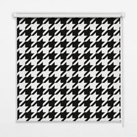 INNENROLLO - Fensterrollo - Rollo - 100x180 cm - Geometrisches Muster - Schwarz, Kunststoff (100/180/0.5cm) - TULUP