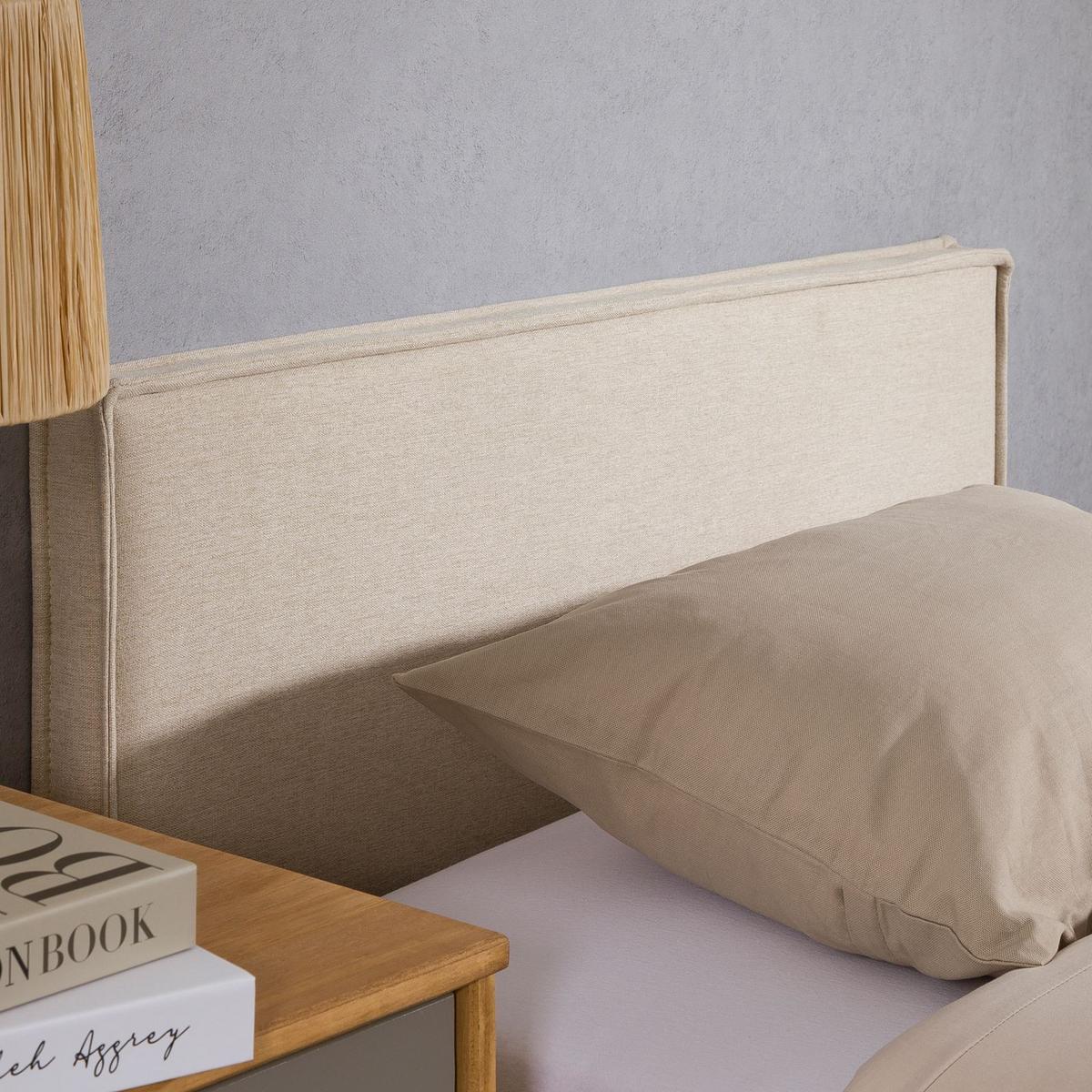 KOPFTEIL ANISA 90X190 CM - Beige, Textil (91/69/6cm) - IDIMEX