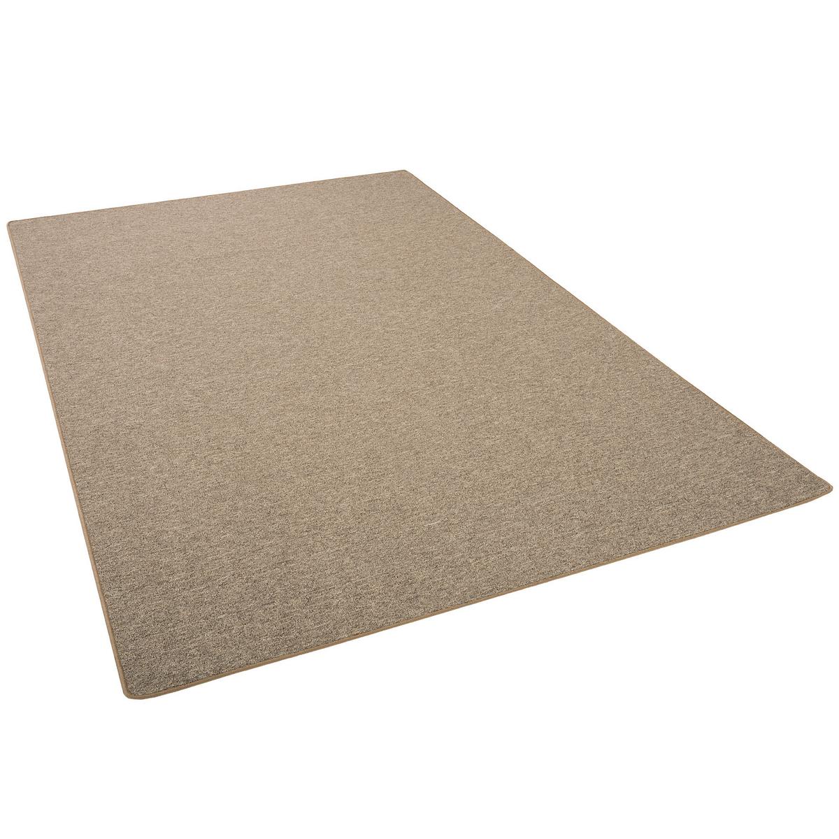 FEINSCHLINGEN VELOUR TEPPICH STRONG - Nussbaumfarben, Textil (133/133cm) - Snapstyle