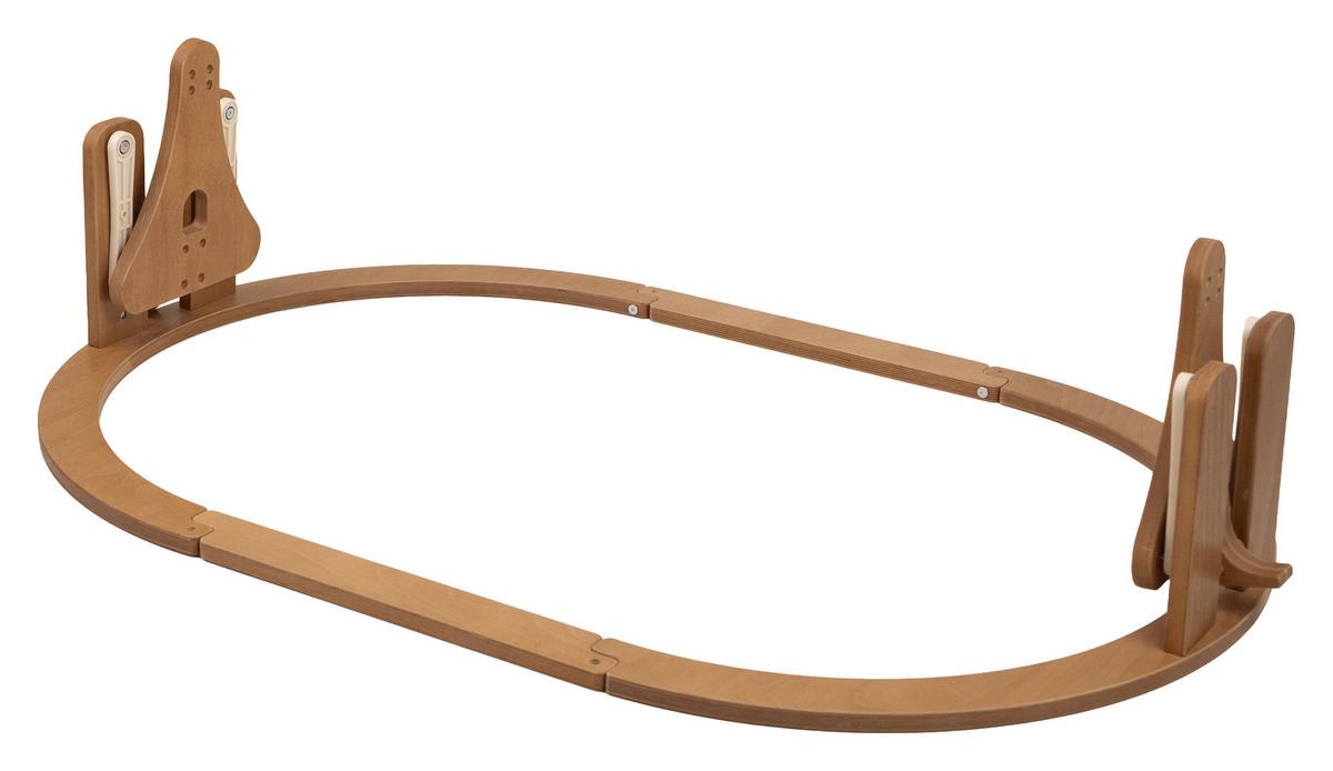 BABY Wiege-Schaukel - Braun, Holz - waldin