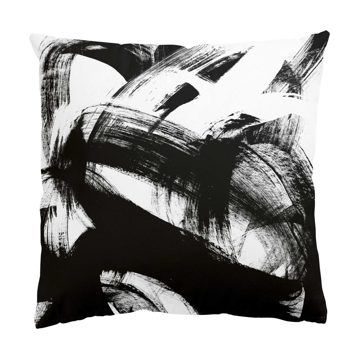DEKOKISSEN 2er-Set Onyx in Bewegung Duo 40/40 cm - Schwarz, Textil (40/40cm) - Bilderwelten