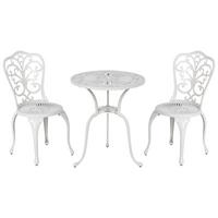 BISTRO-SET 2-Sitzer Weiß Triora/Dascio - Weiß, Metall - Beliani