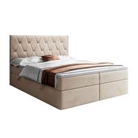 BOXSPRINGBETT IZOLDA mit Bettkasten und Topper 180x200 cm Royal Velvet 170 - Beige, Textil - Lookway
