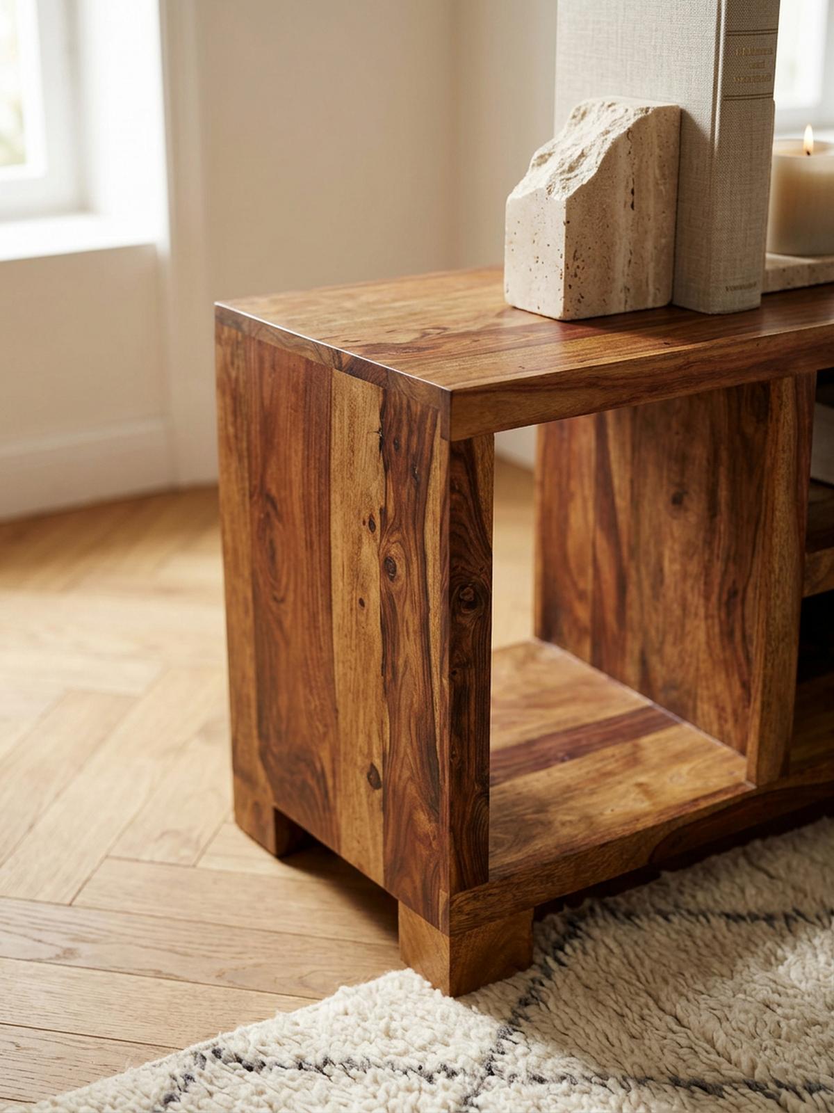 SIDEBOARD – Massivholz, 115x76x40 cm, Landhausstil, auch als TV-Kommode - Braun, Holz (115/76/40cm) - KADIMA DESIGN