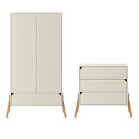 BABYZIMMER 2-teilig Kaschmir - Beige, Holzwerkstoff (107/91/50cm) - Petits-meubles