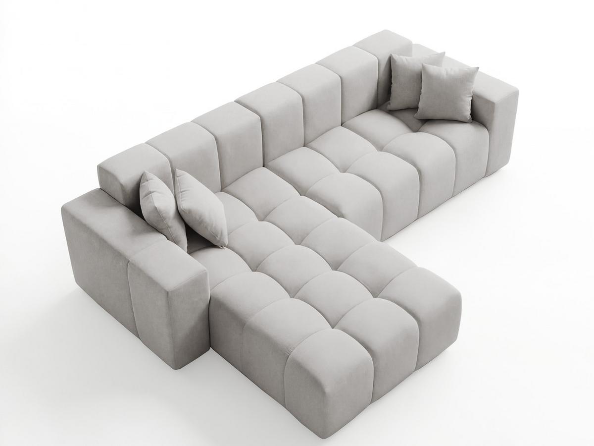 ECKSOFA Loopo Grau Links - Grau, Holz/Textil (265/180cm) - Graingold
