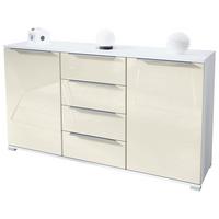 SIDEBOARD Linio Creme Hochglanz - Creme, Holzwerkstoff (138.5/75.5/35cm) - Vladon