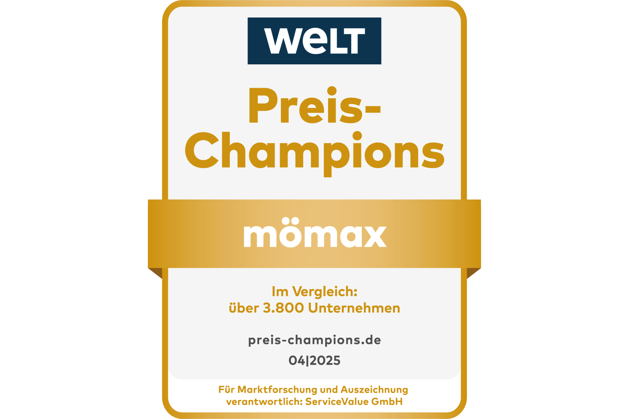 Auszeichnung Preis Championgs