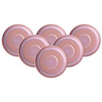 KAFFEEUNTERTASSEN Perlemor Coral rosa ø 16,1 cm 6er Set - Rosa, Keramik (16.1cm) - like.Villeroy & Boch