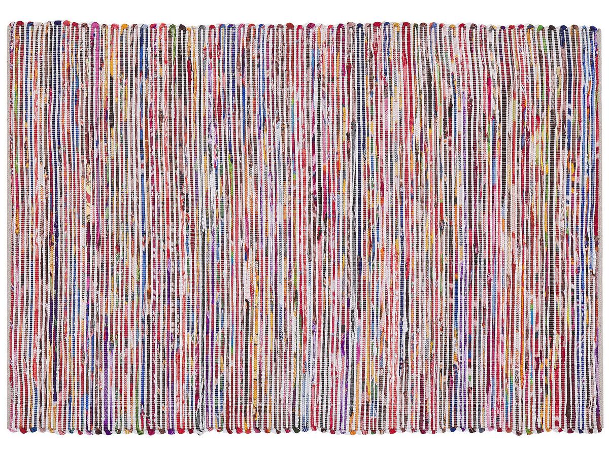 TEPPICH geflochten Bartin 230/160 cm - Multicolor, Kunststoff (160/230cm) - Beliani