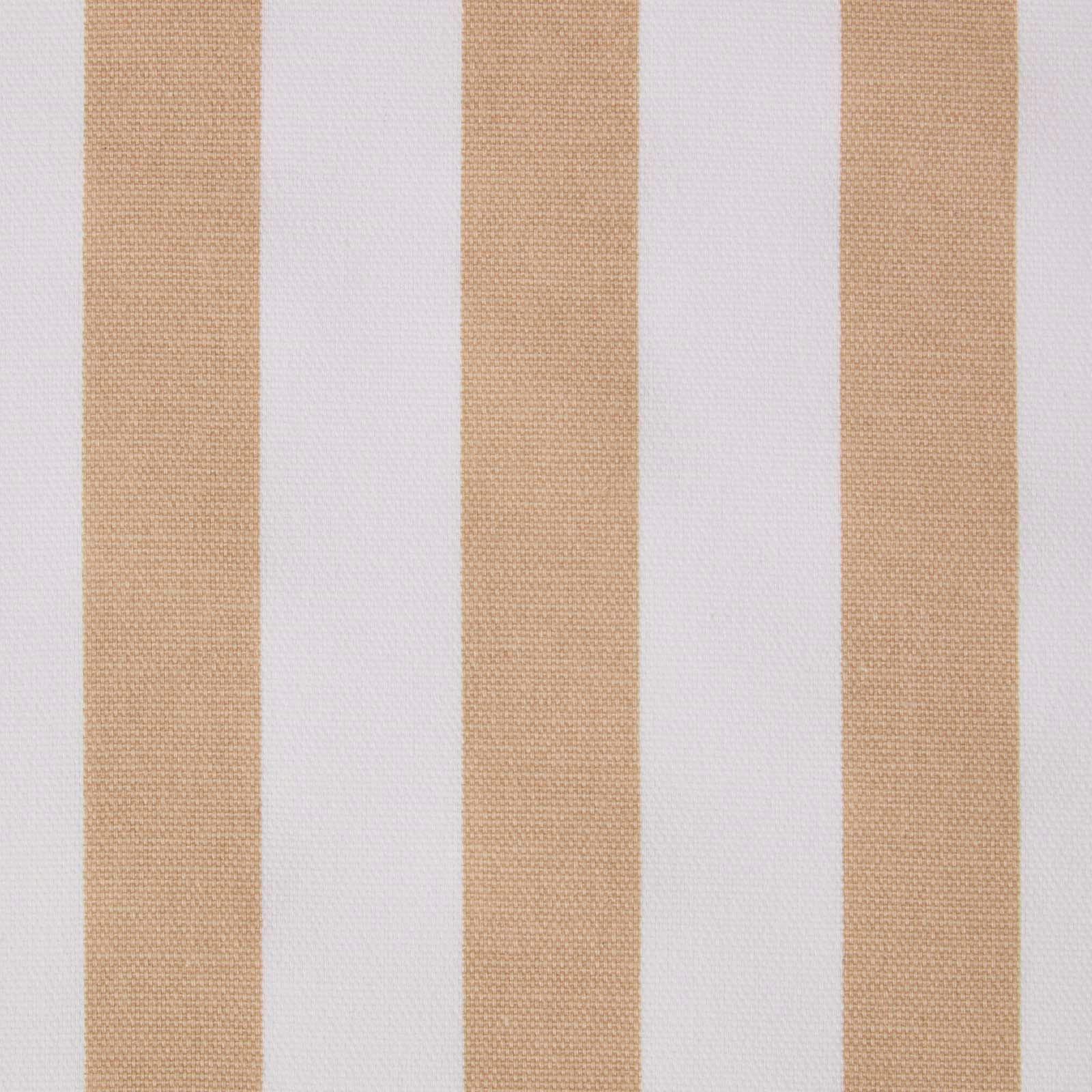 BAUMWOLLSTOFF Meterware beige-weiß gestreift, 150 cm - Beige, Textil (150/100cm) - Homescapes
