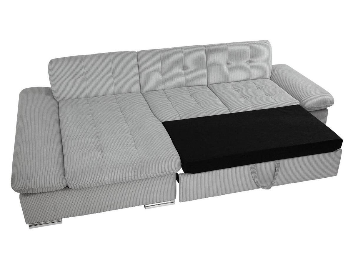 ECKSOFA Malwi Cord, Seite: Links - Bronzefarben, Holz/Textil (278/161cm) - MIRJAN24