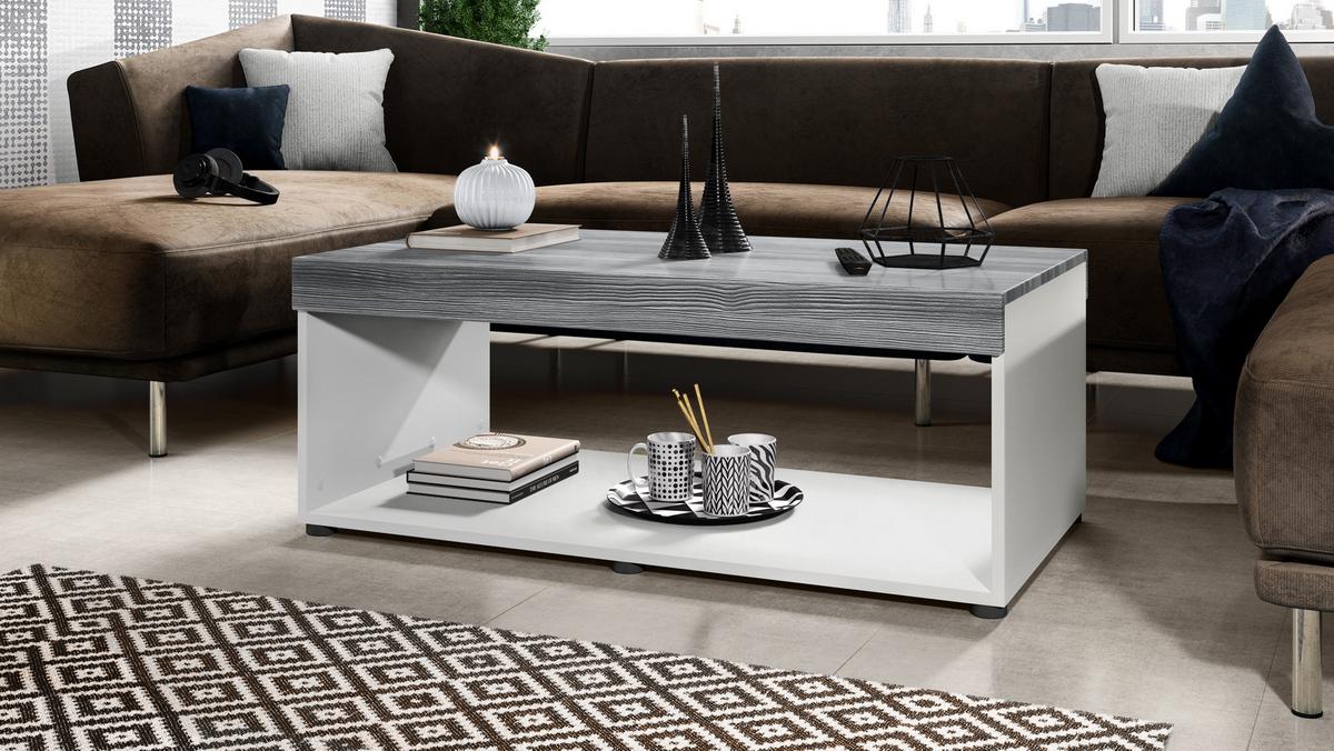 COUCHTISCH Pure Tischplatte und Blenden in Avola-Anthrazit - Anthrazit, Holzwerkstoff (58/104/40.5cm) - Vladon