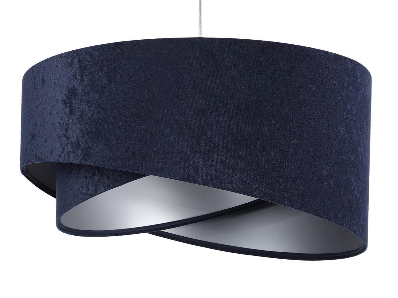 HÄNGELEUCHTE Blau 50/23 cm - Silberfarben, Kunststoff (50/1.3/23cm) - ONZENO
