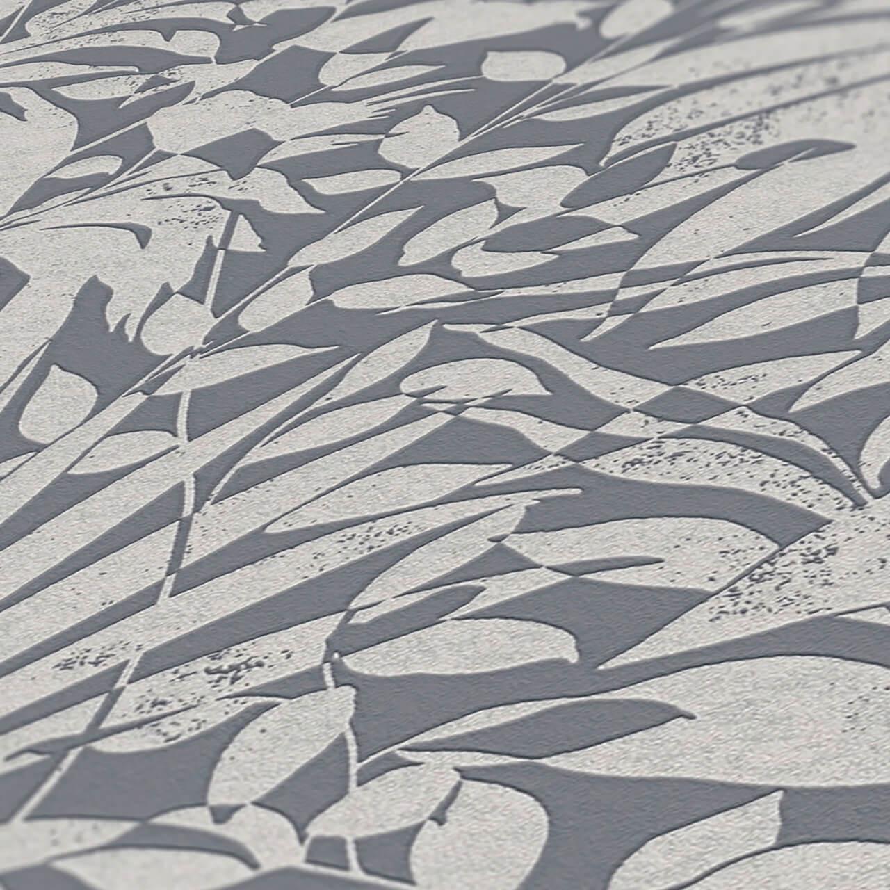 VLIESTAPETE Grau 53/1005 cm - Silberfarben, Textil (53/1cm) - KUNSTLOFT