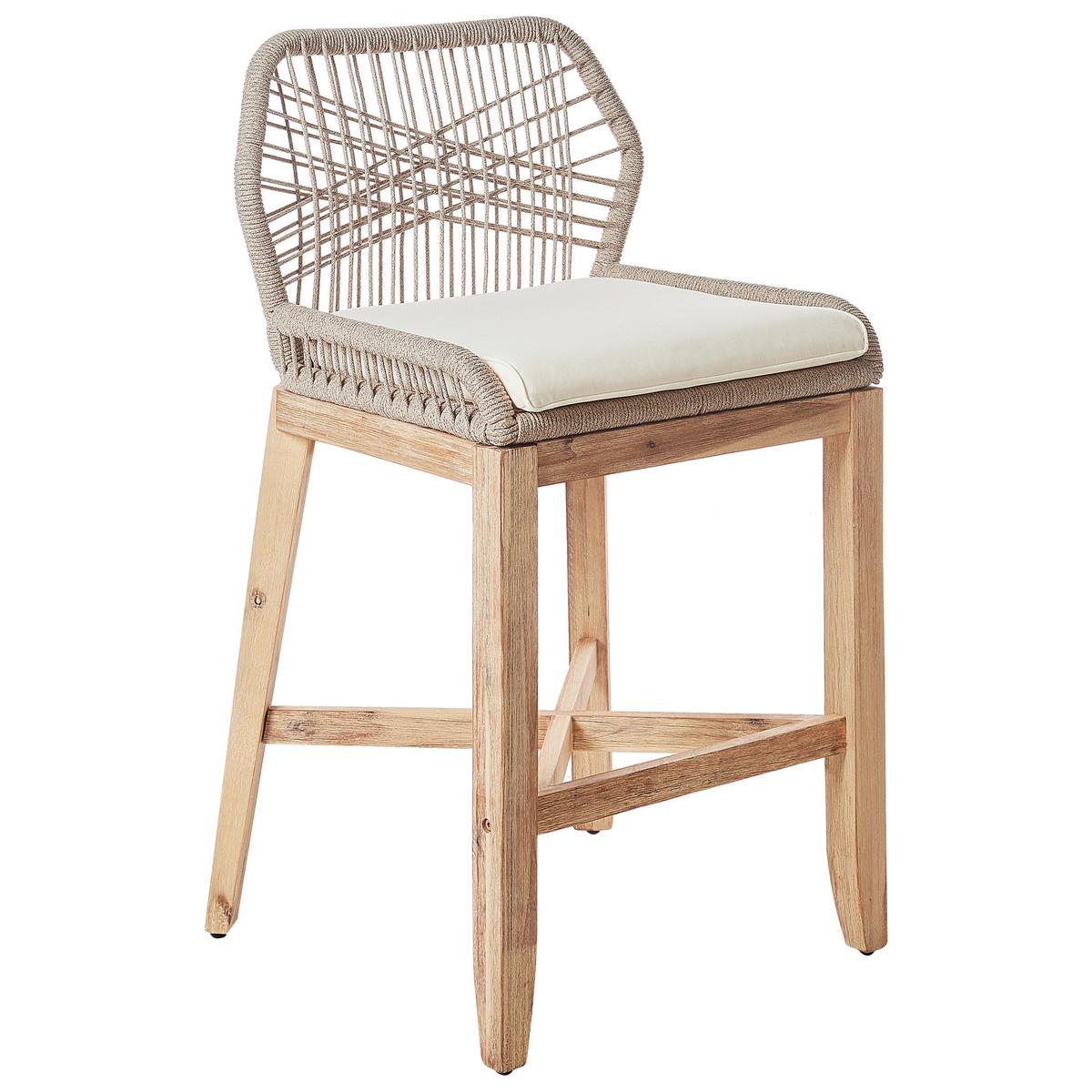 BISTRO-SET 2-Sitzer Heller Holzfarbton Talamone - Hellbraun/Beige, Holz - Beliani