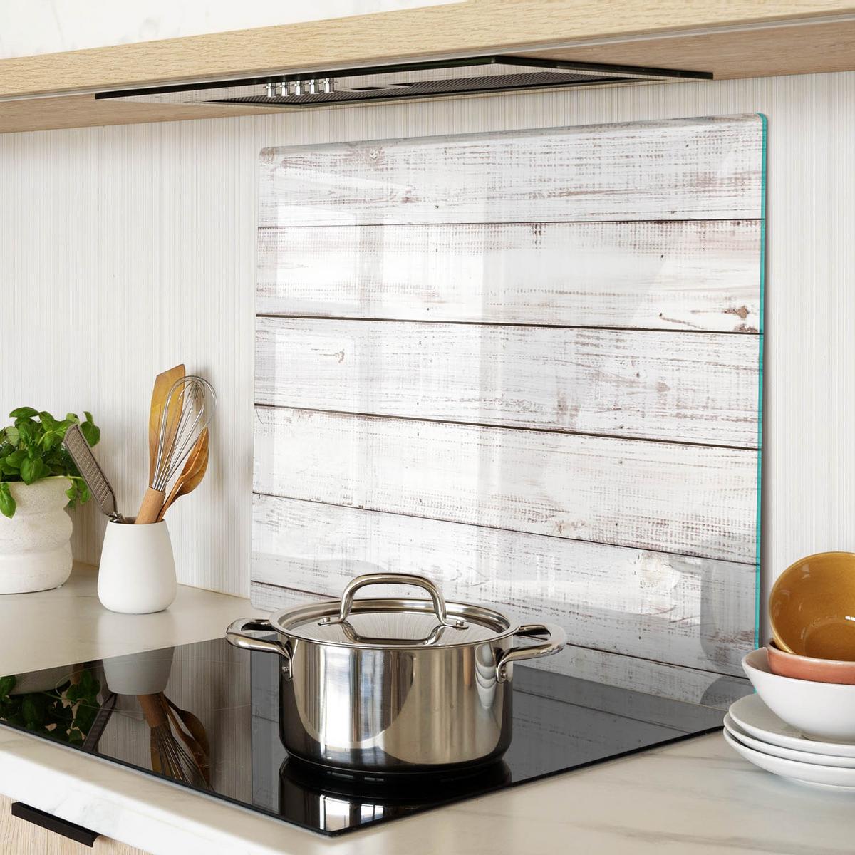 GLASPLATTE 60x52 cm Holzwand - Beige, Glas (60/0.4/52cm) - TULUP