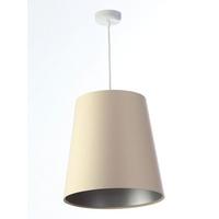 HÄNGELEUCHTE Silber 30/37 cm - Beige, Kunststoff (30/0.8/37cm) - ONZENO