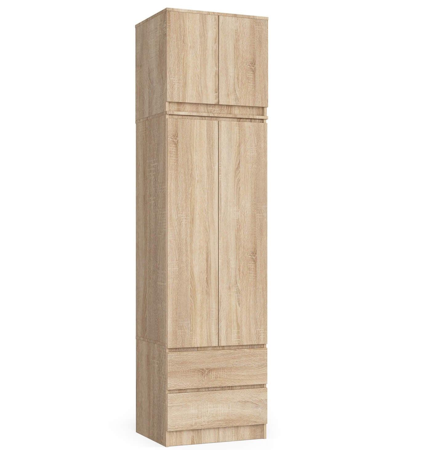 KLEIDERSCHRANK Eiche Sonoma 234/60/51 - Sonoma Eiche, Holzwerkstoff (60/234/51cm) - RAUMHIRSCH FURNITURE