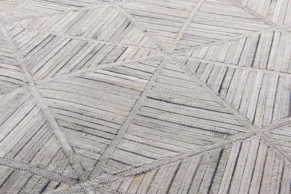 LEDERTEPPICH Kobe 160x230 cm - Weiß, Textil (160/230cm) - THEKO