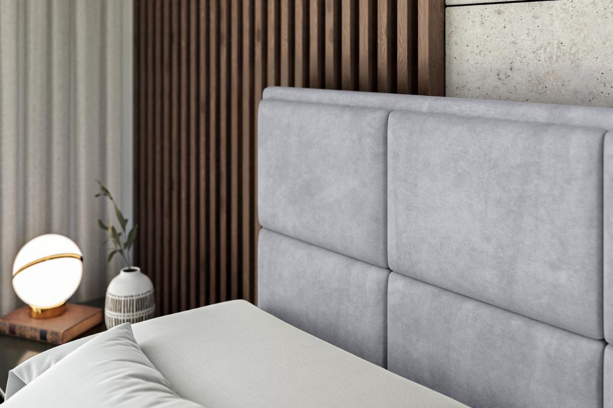 BOXBETT NOVA-Z - 200 x 200 - H4 - Hellgrau - Hellgrau, Holzwerkstoff (200/200cm) - ALTDECOR