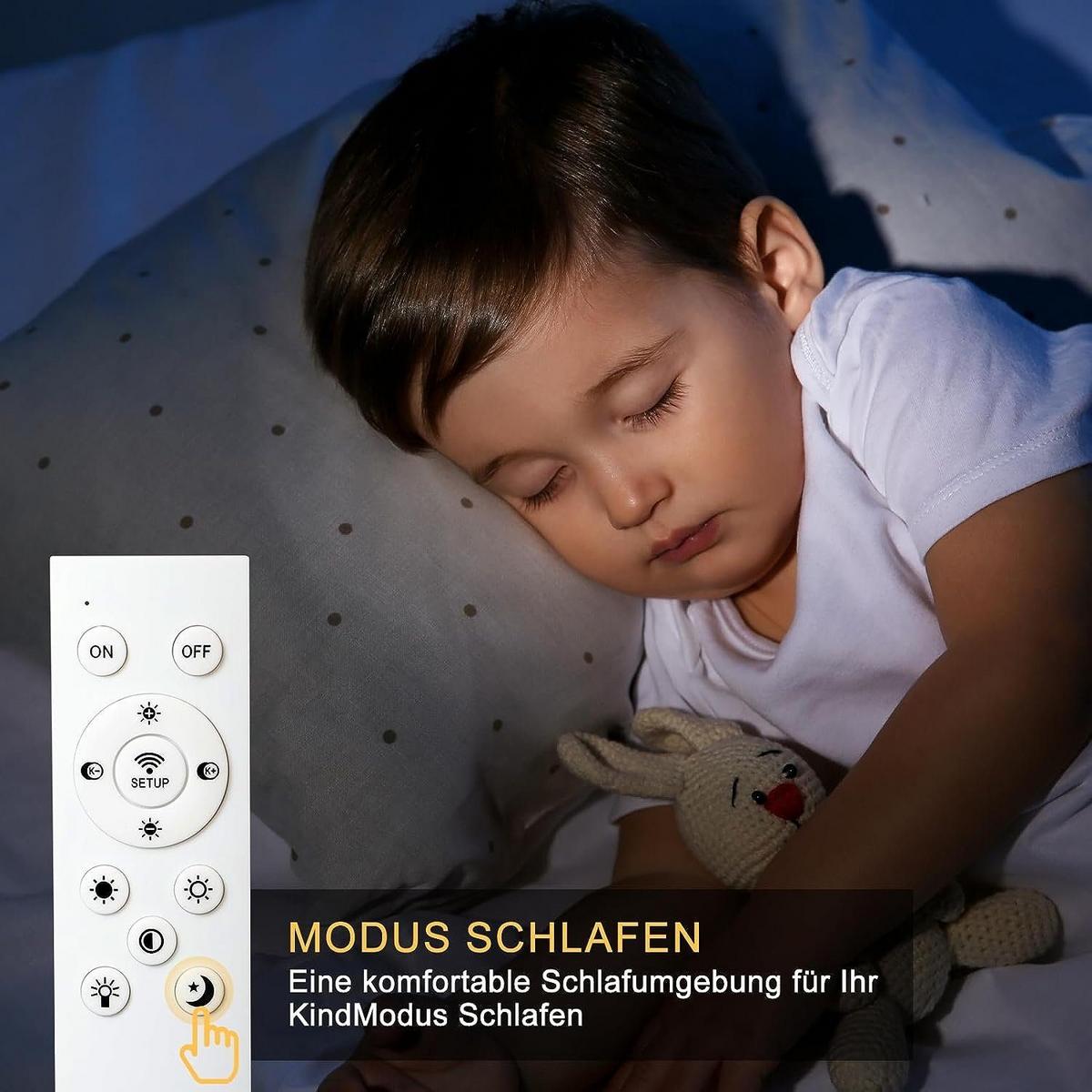 LED-DECKENLEUCHTE Nils 43/43/4.5 cm - Schwarz, Metall (30/4.5/30cm) - ZMH