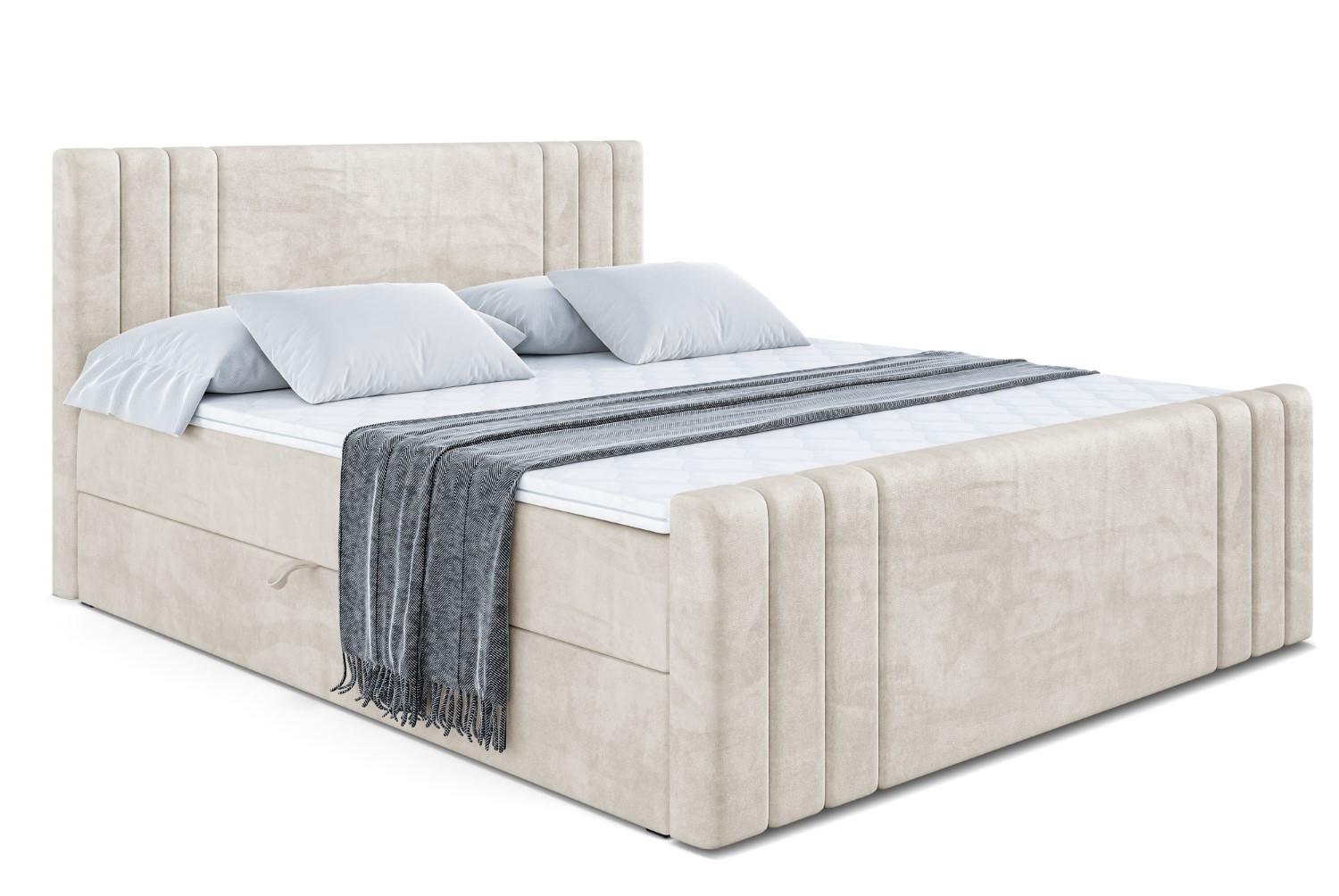 BOXBETT CELESTIA-Z - 140x200 cm - H3 - Ecru - Ecru, Holzwerkstoff (140/200cm) - ALTDECOR